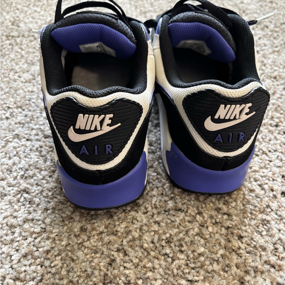 Nike Air Max Black, White and Purple Sneakers - Picture 3 of 5